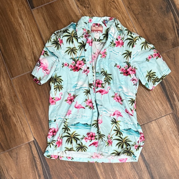 Tropical Flamingo Hawaiian Shirt - Picture 1 of 1